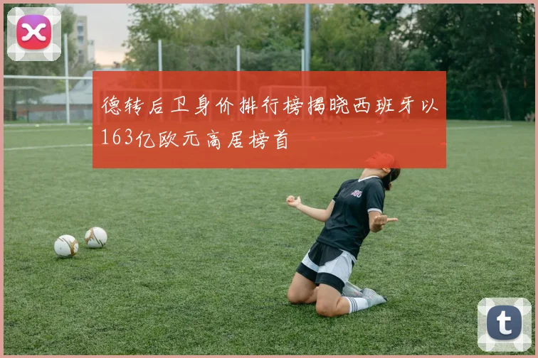 德转后卫身价排行榜揭晓西班牙以163亿欧元高居榜首